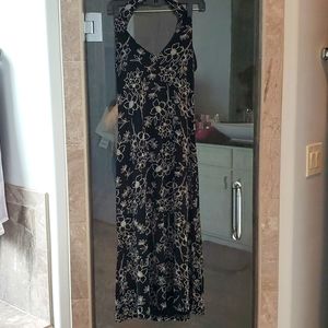 Coldwater Creek halter dress, black sz 10P, midi length